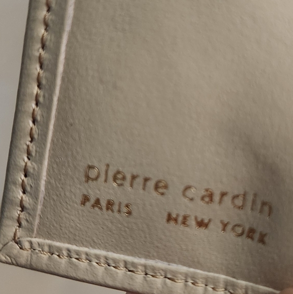 Pierre Cardin Vintage Key Holder Leather Canvas Monogram 6 Ring New in Box - Picture 7 of 8